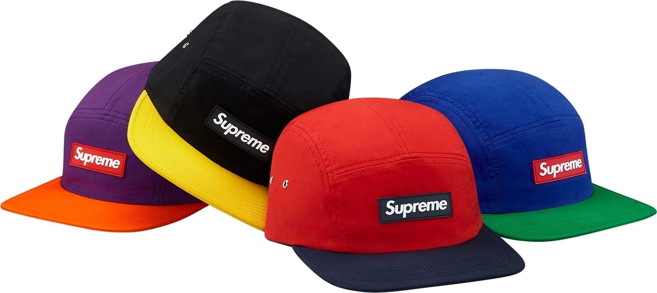 Tri-Color Rubber Logo Camp Cap